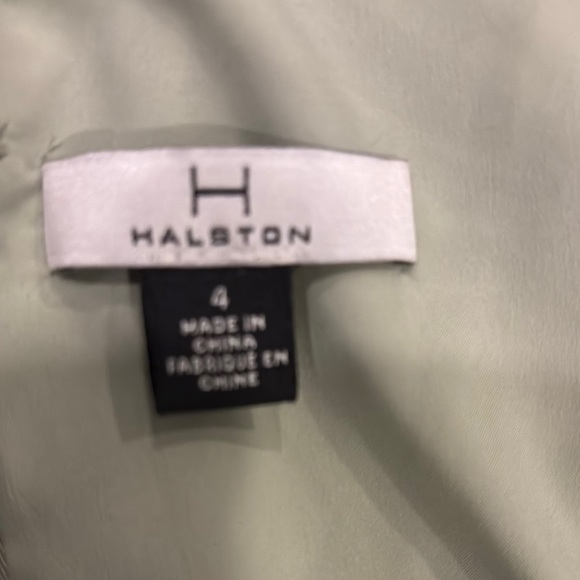 Green Leaf Print Dress by HALSTON ( size 4) - Picture 6 of 6